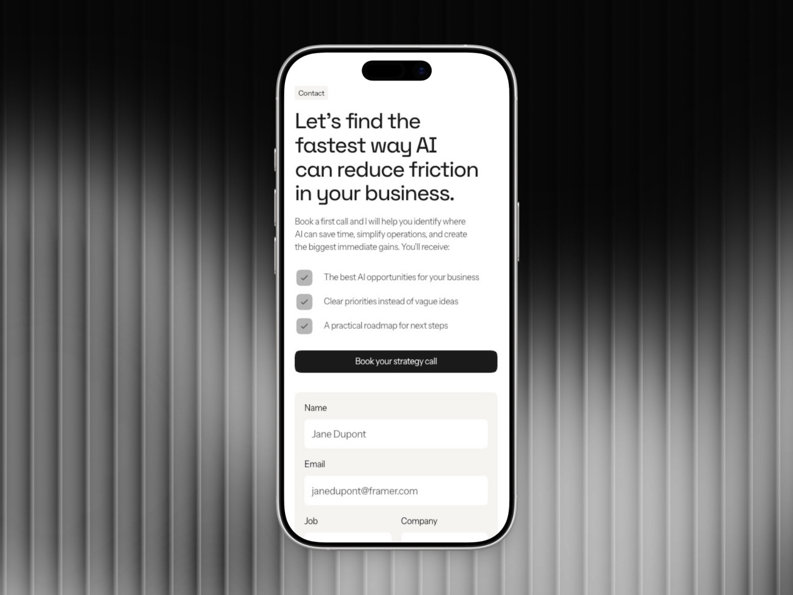 Consultia — 黑白极简现代 AI 产品官网设计灵感