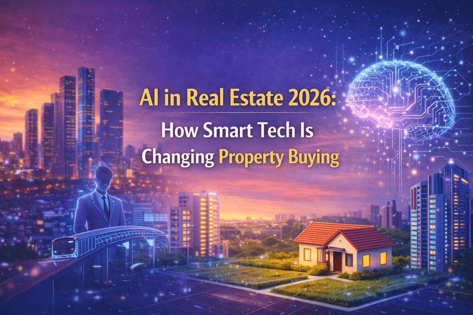 AI in Real Estate 2026: How Smart Tech Is Changing Property Buying blog cover by Charan Group