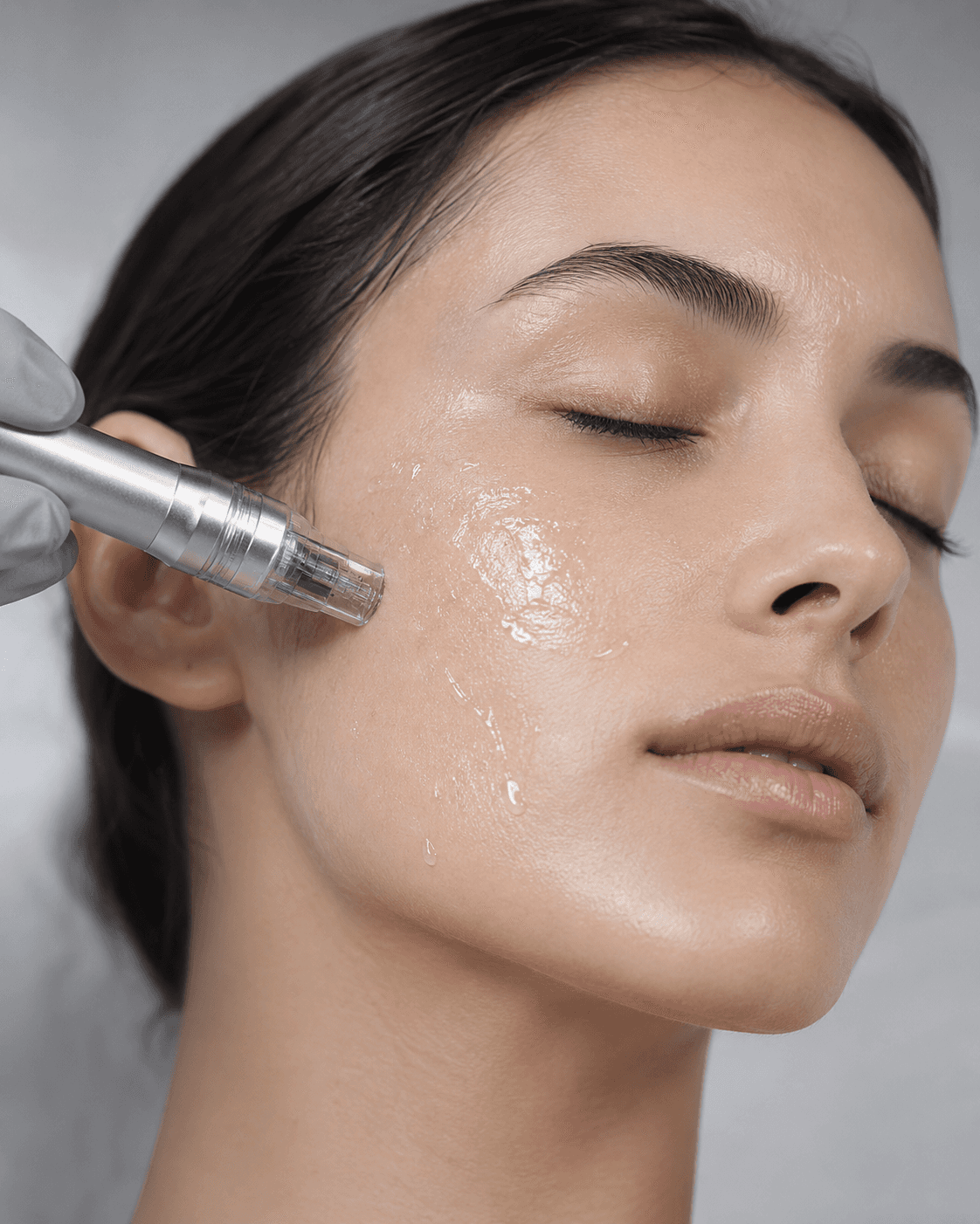 Cheek Filler Treatment Being Performed