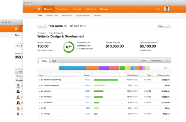 harvest time tracking