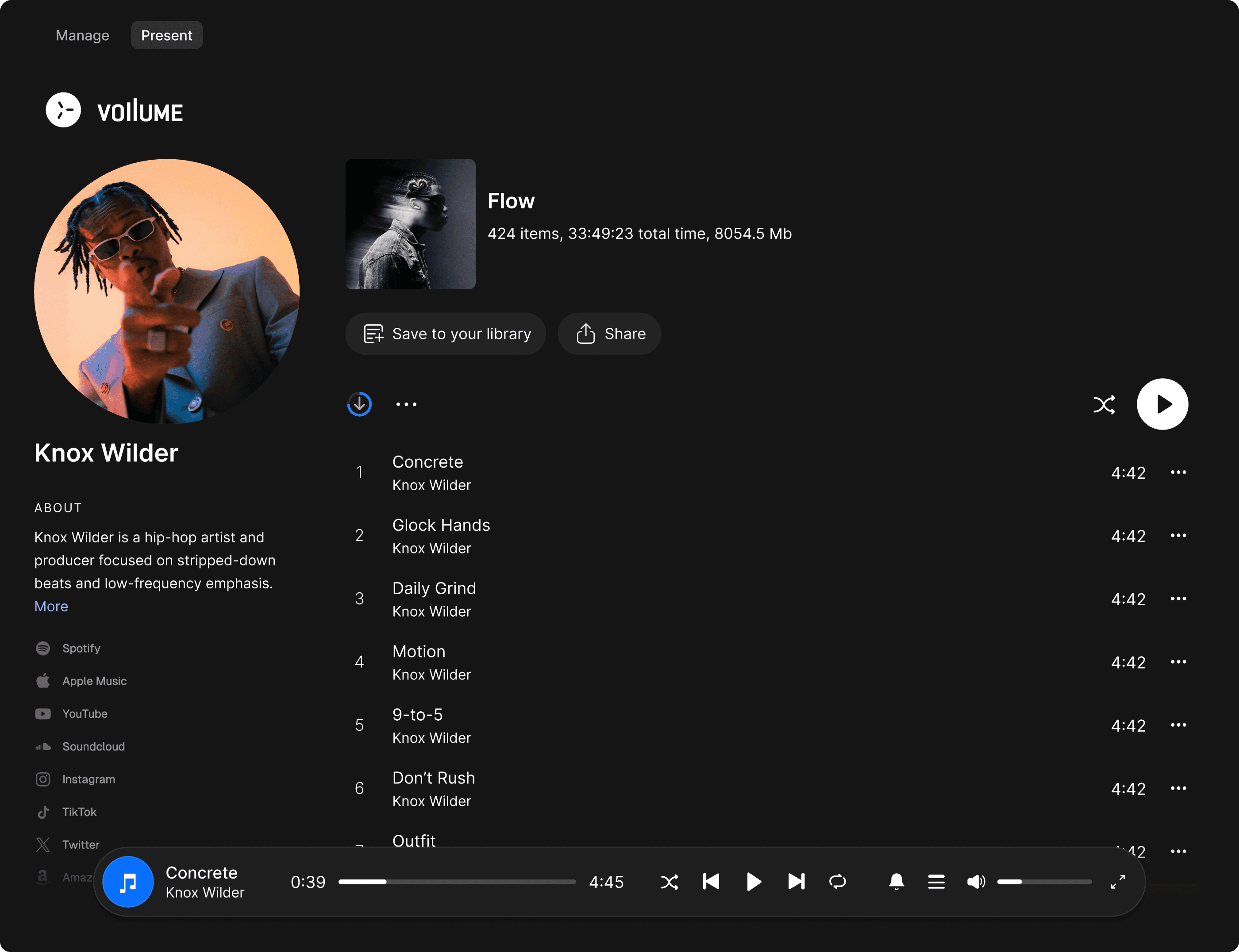 Knox Wilder Playlist