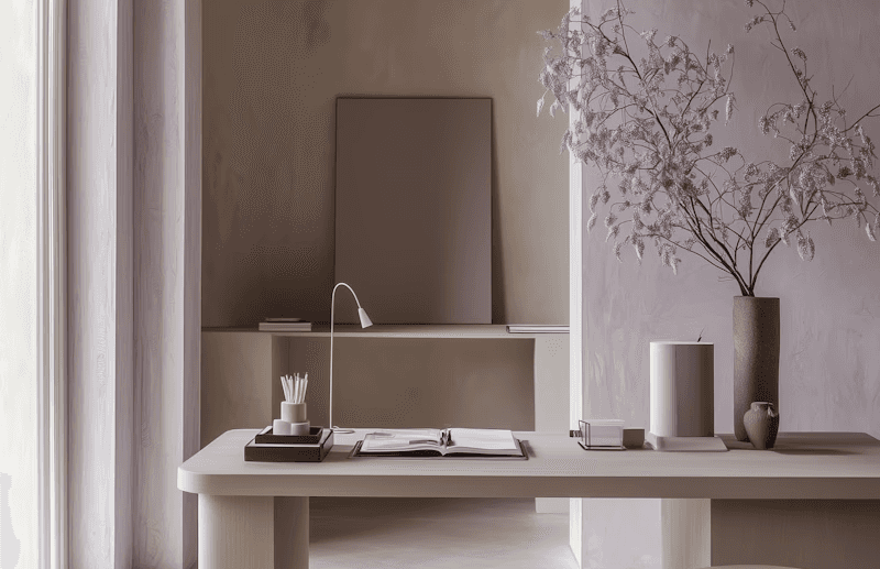 A beautiful minimal office