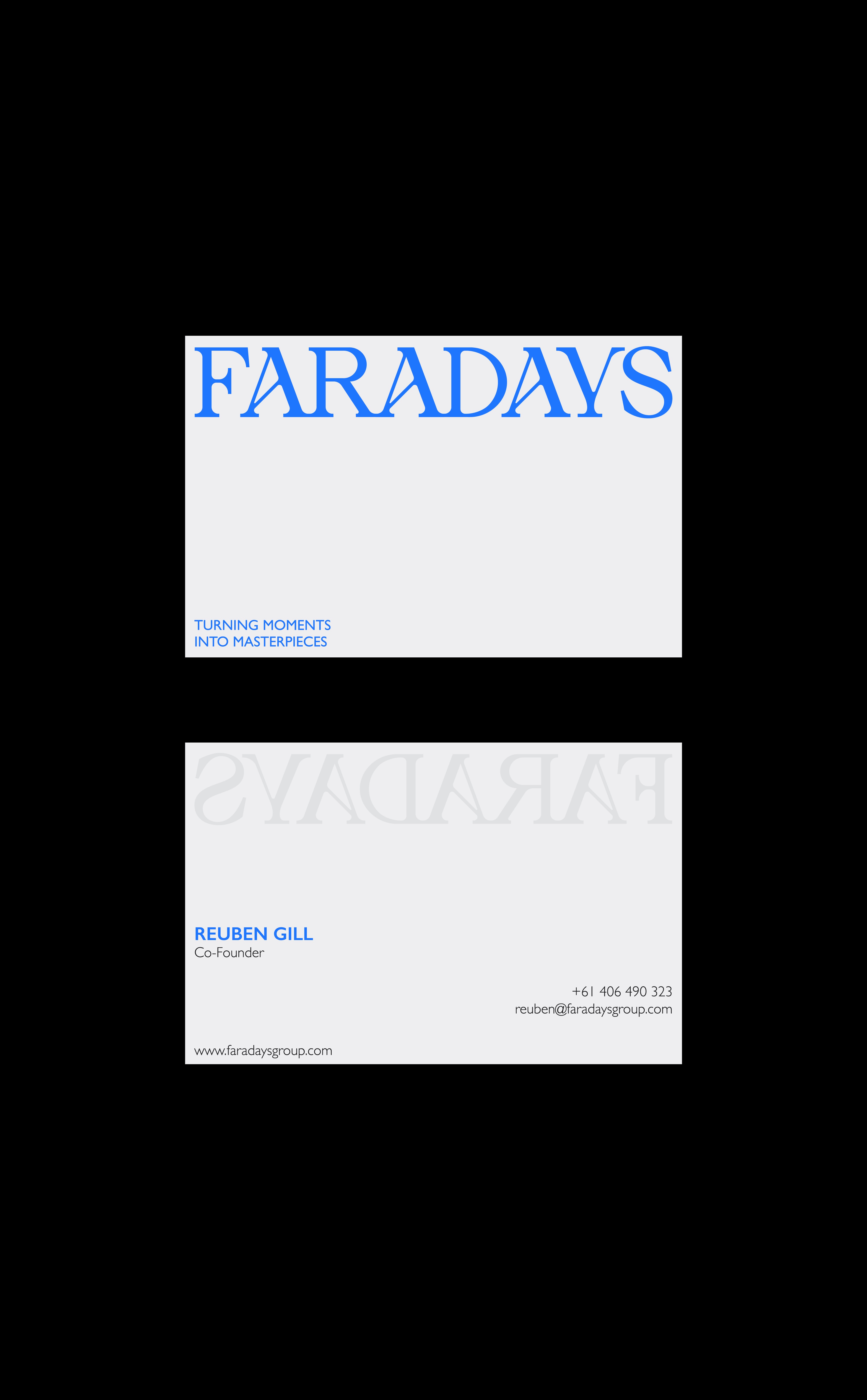 Faradays - Visual Identity System - Business Cards