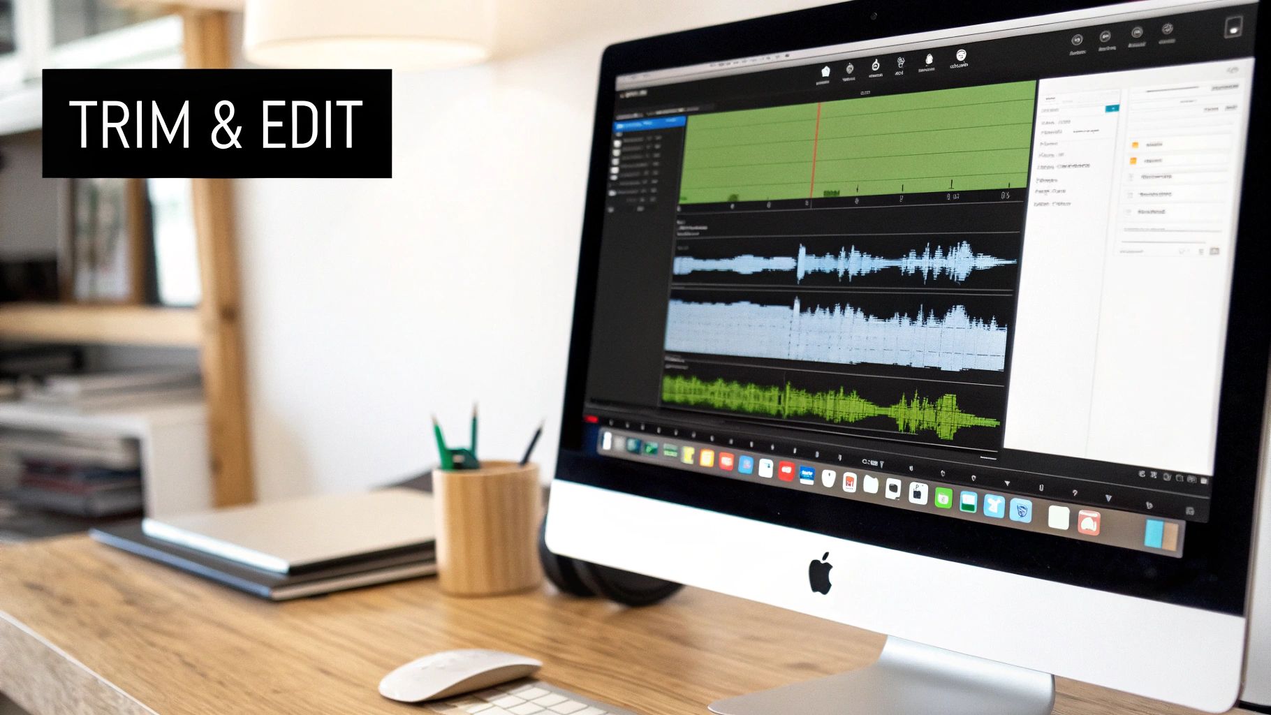 A computer screen showing a video editing timeline with various clips and effects.