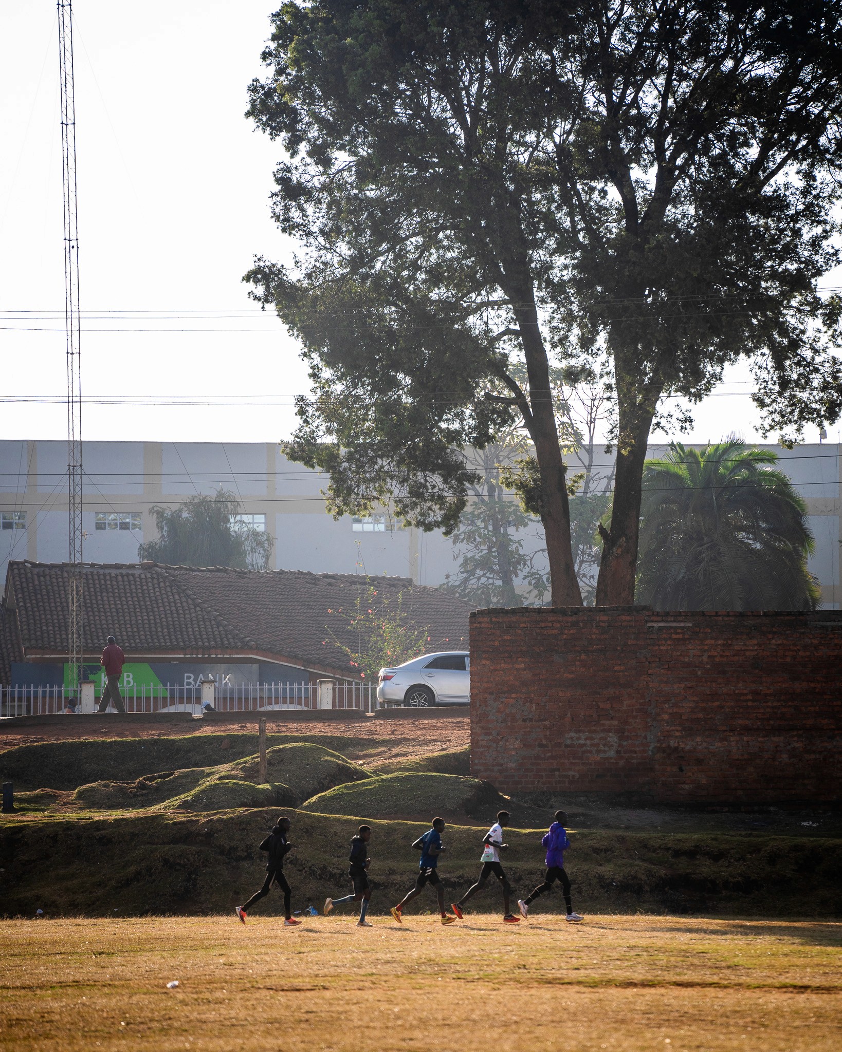 42 House athletes running in Kenya