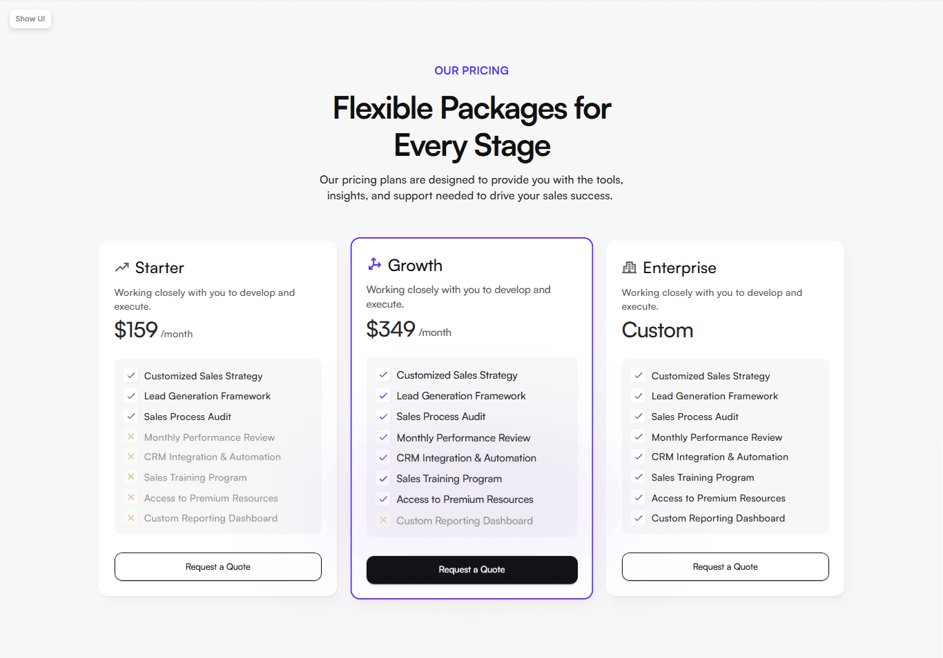 Framer Pricing Section Component v32