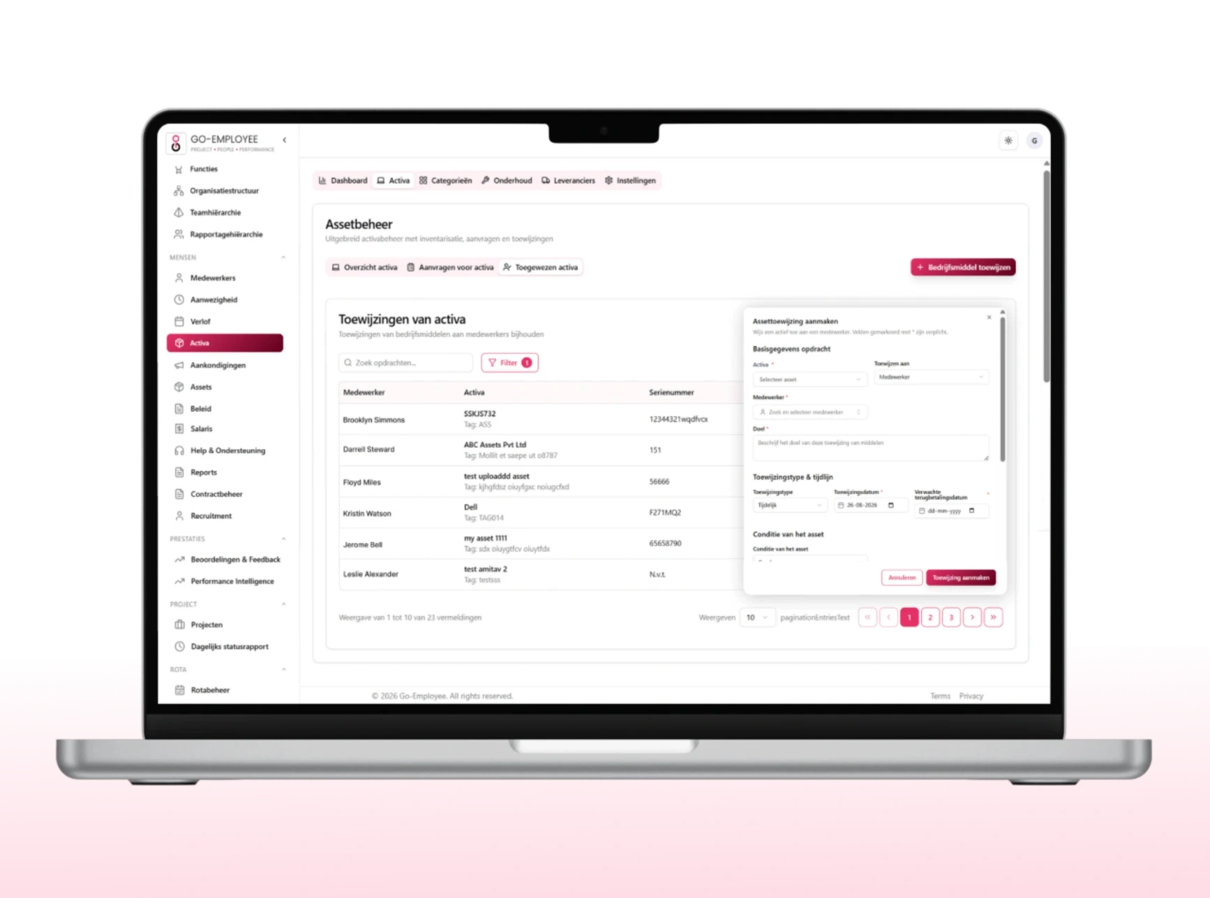 Go Employee Employee Asset Assignment