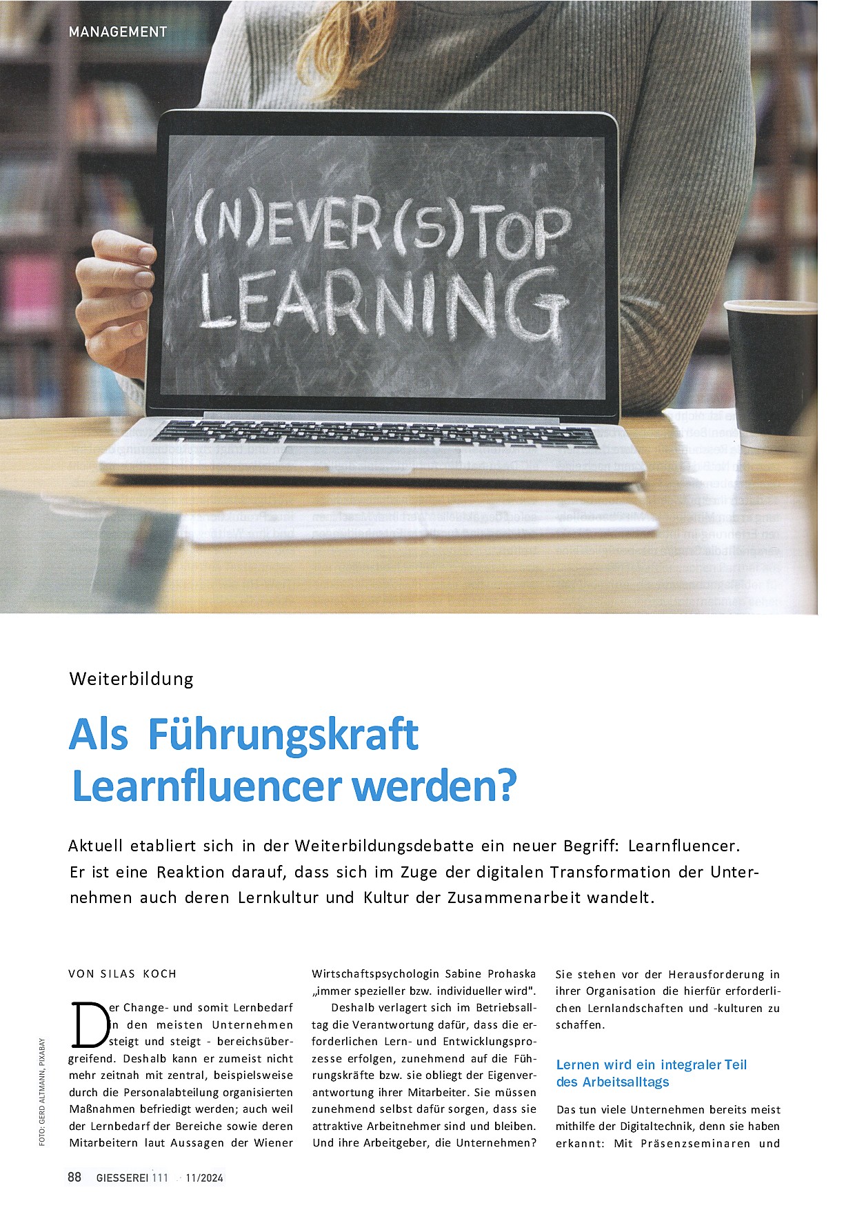 Cover: Als Führungskraft Learnfluencer werden?