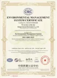 Quality Certification (ISO 14001)