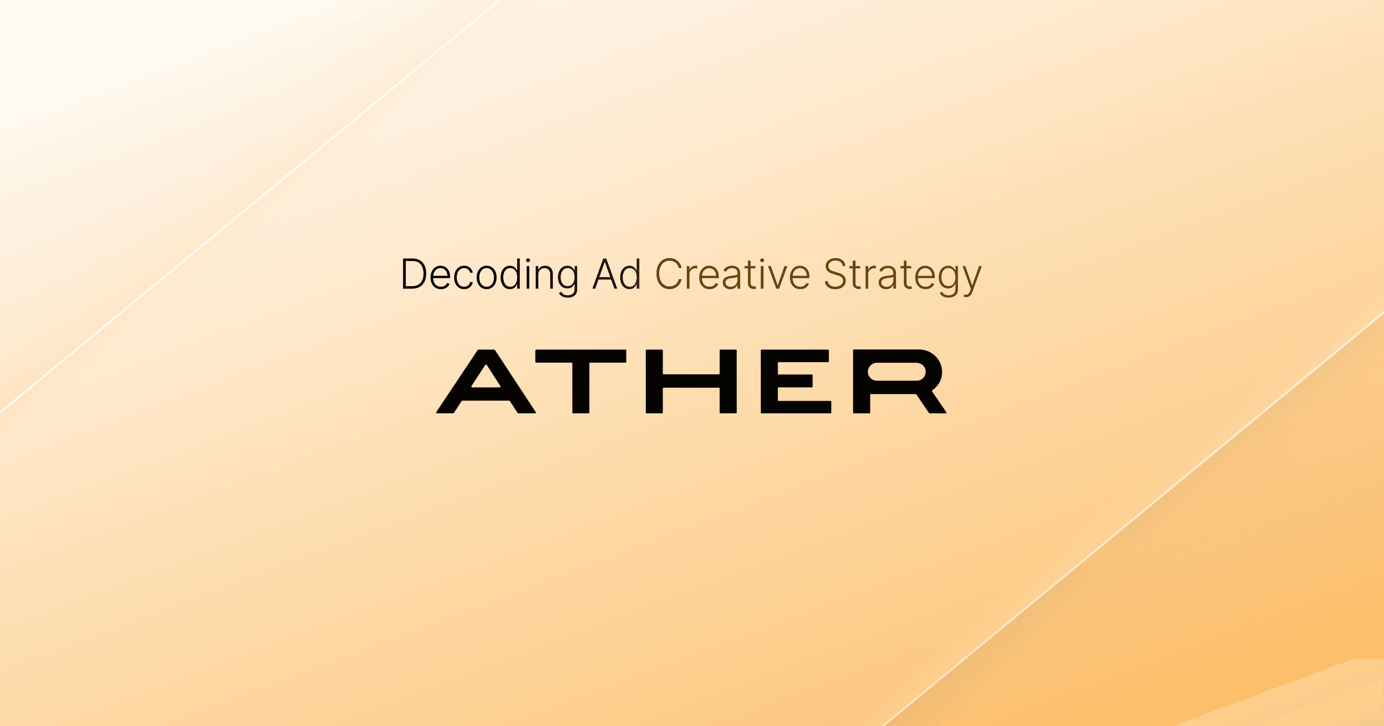 Decoding Ather Energy's Ad Creative Strategy