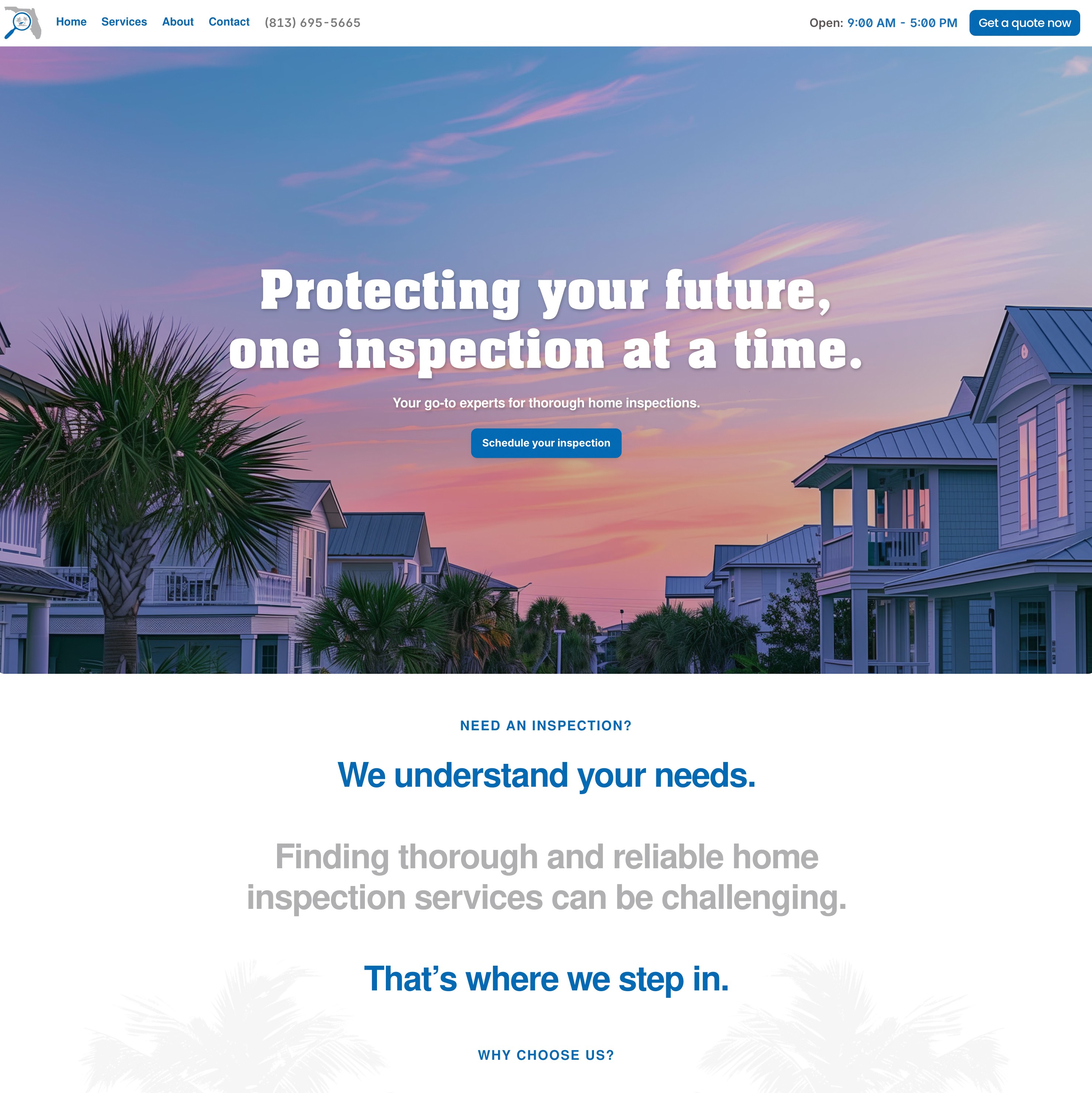 Coast 2 Coast Inspection Services Website Preview