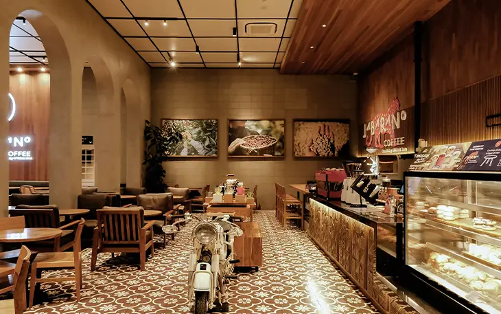 inside jabarano coffee