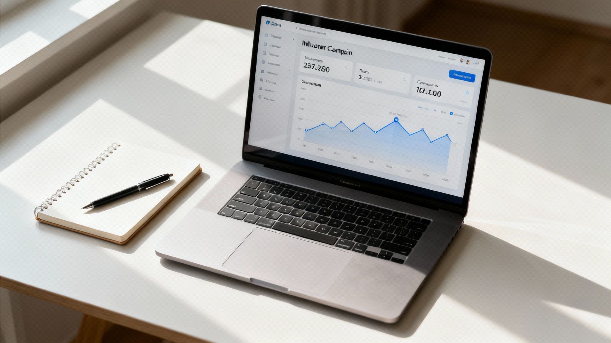 Dashboard showing campaign KPIs