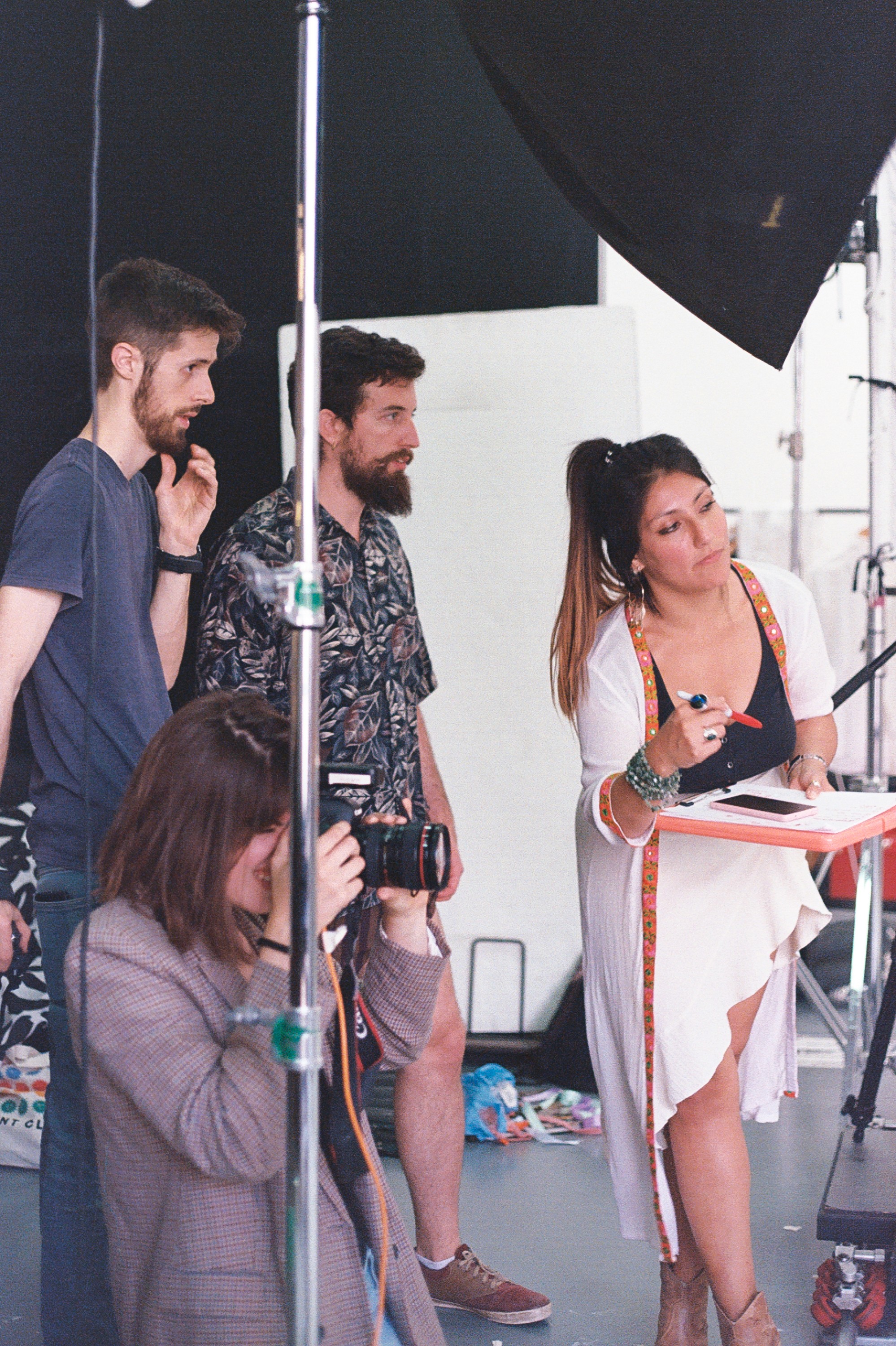 Women On Neon Background