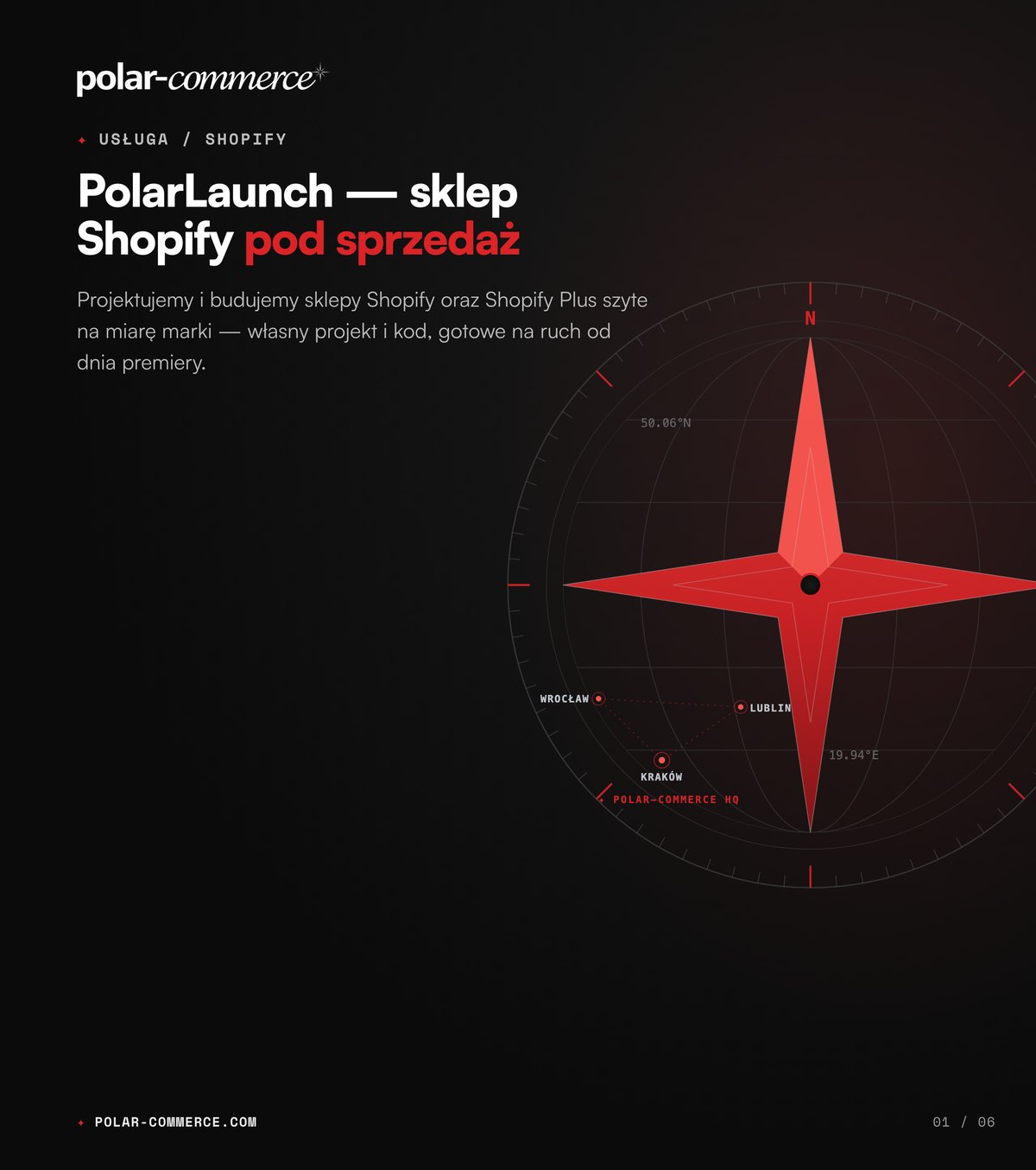 PolarLaunch — sklep Shopify pod sprzedaż