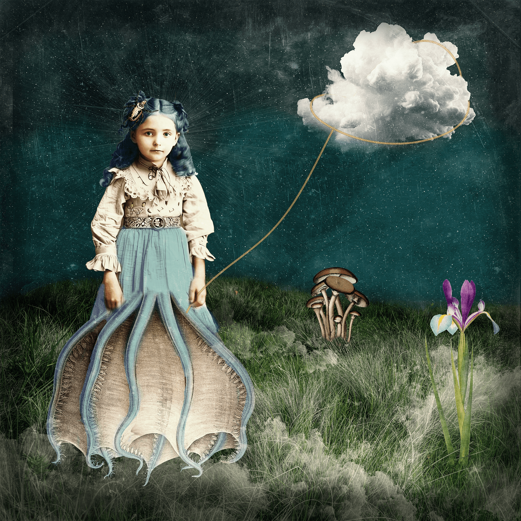 Ghost Girl Photo Collage