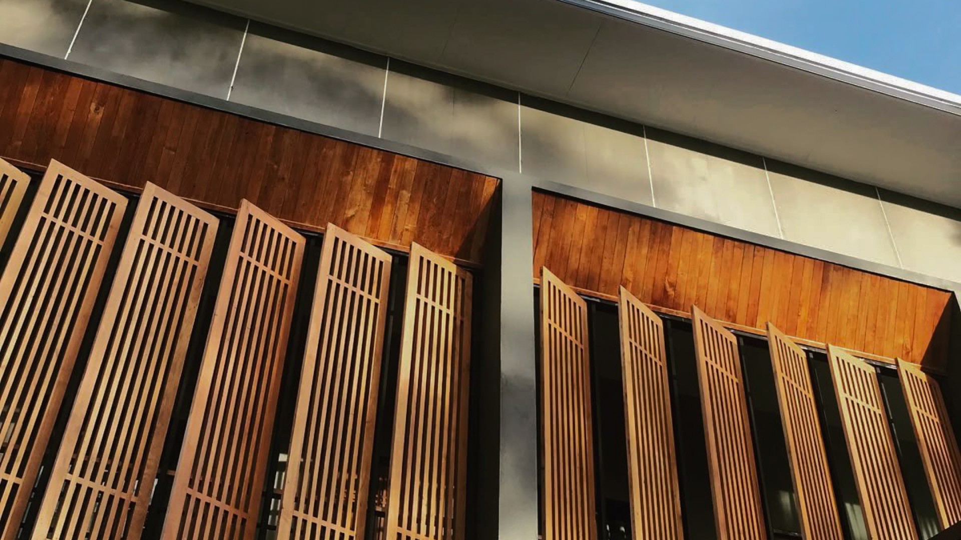 Drone shot of a running track at night