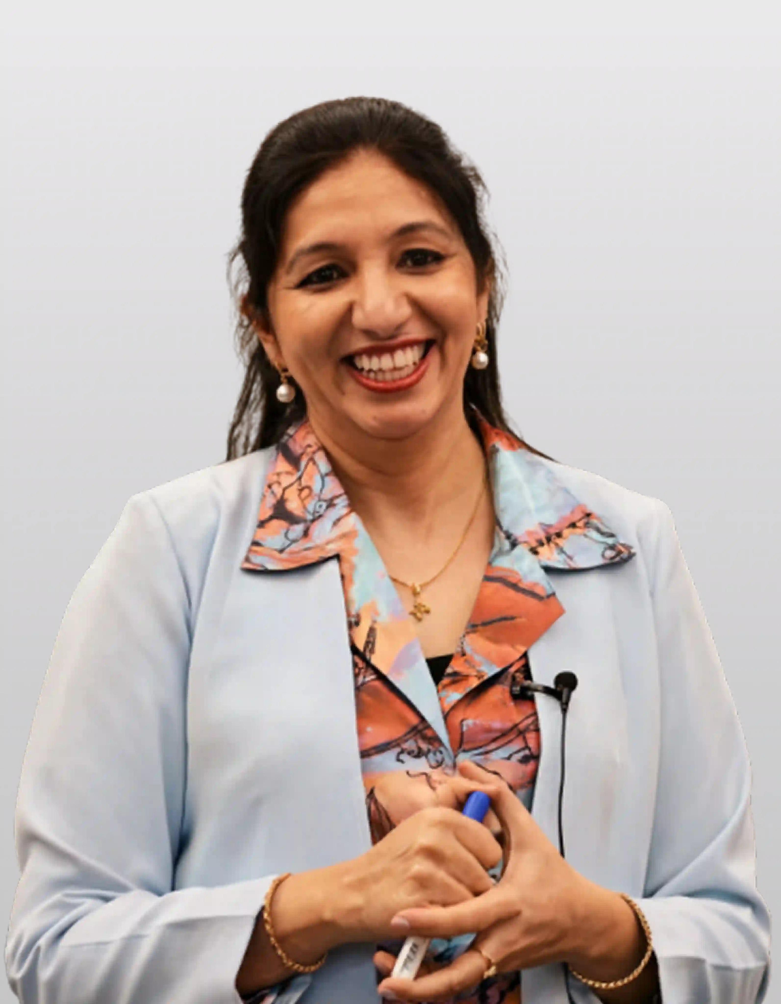 Businesswoman smiling