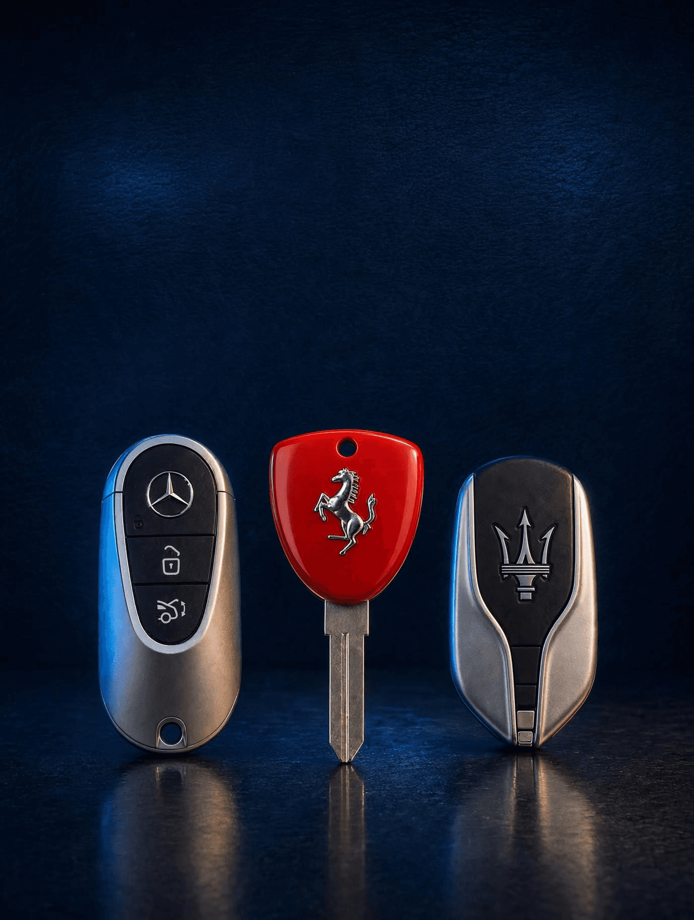 Premium smart key on automotive console
