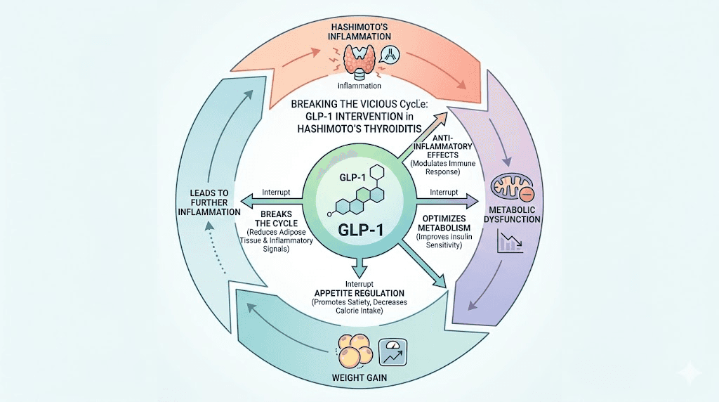 How GLP-1 medications break the Hashimoto's metabolic dysfunction cycle