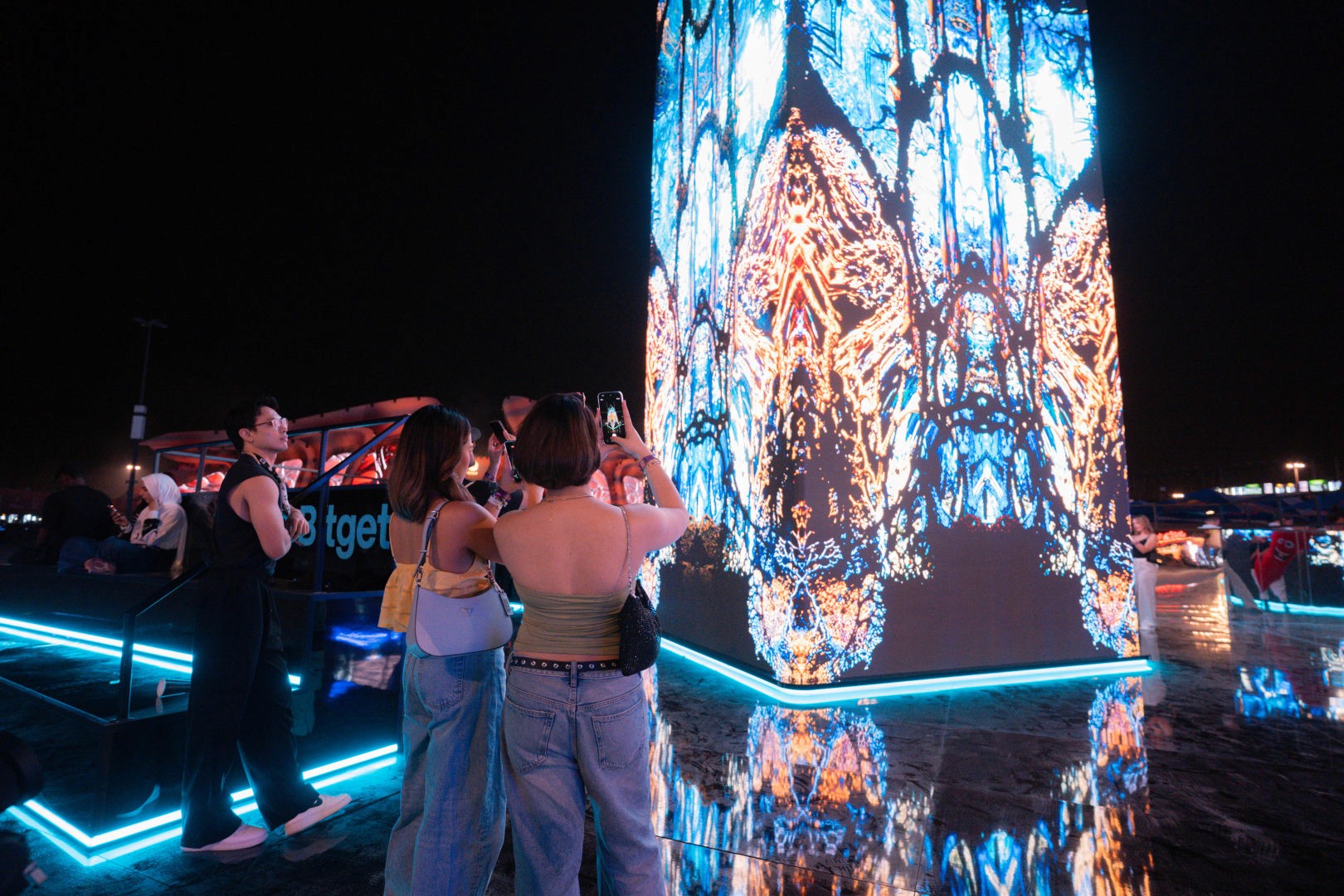 Immersive installation for Bitget at UNTOLD Dubai 2025 by RenaiXance.