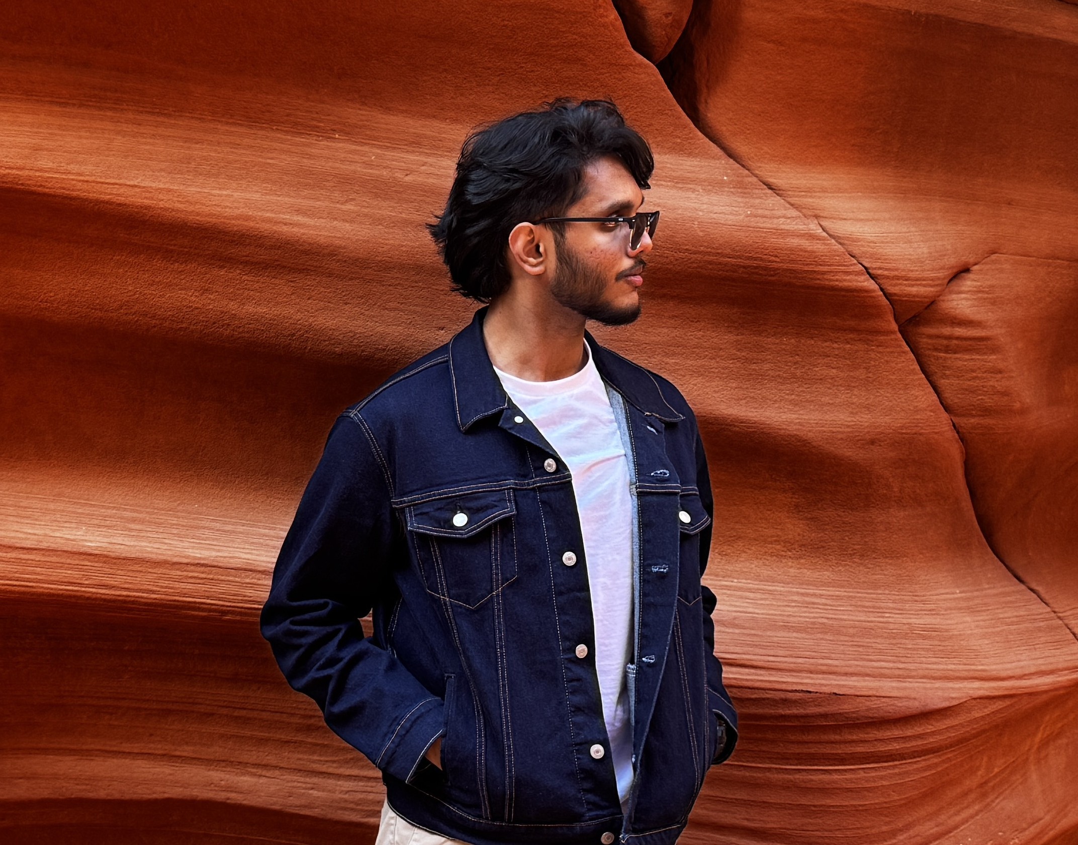 Portrait of portfolio creator – front view