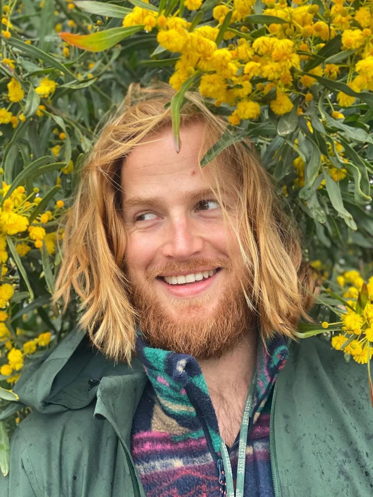 Nick Collins iin a bush