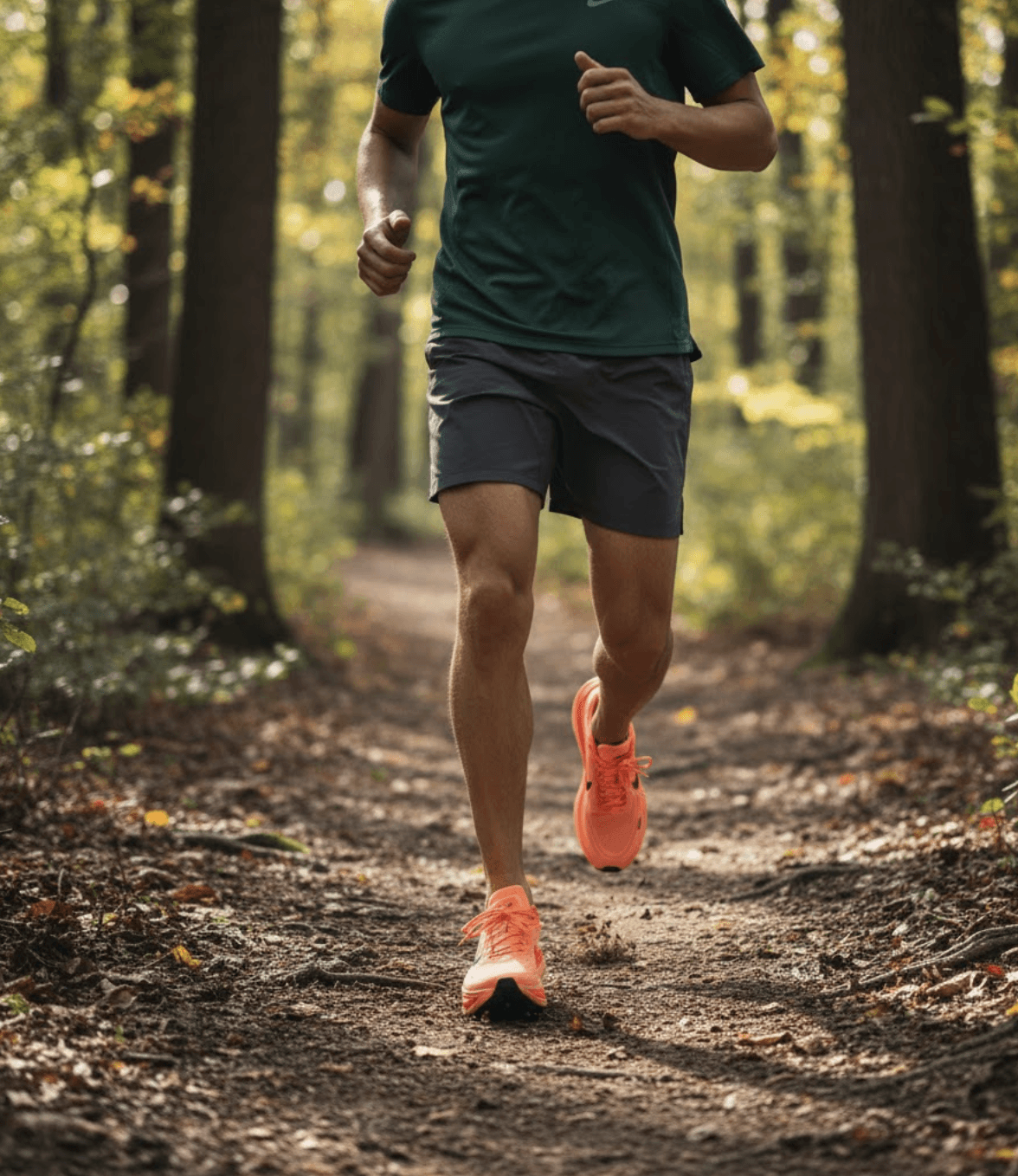 Runner running outside near the Nike campus