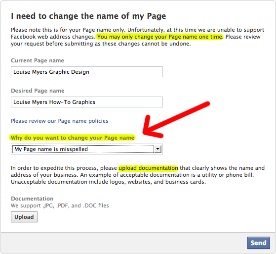 What If You Are Unable To Change Your Facebook Page Name?