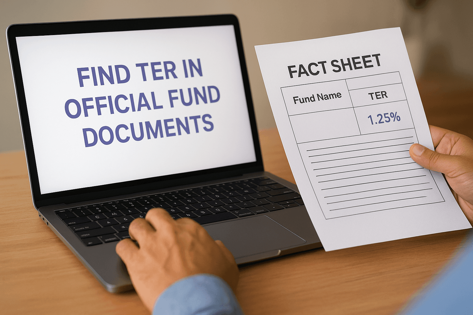 Find TER in official fund documents