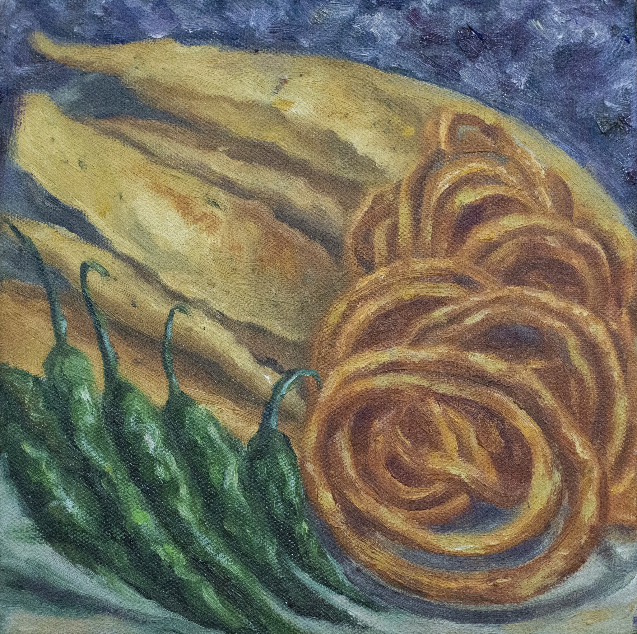 red and white abstract painting