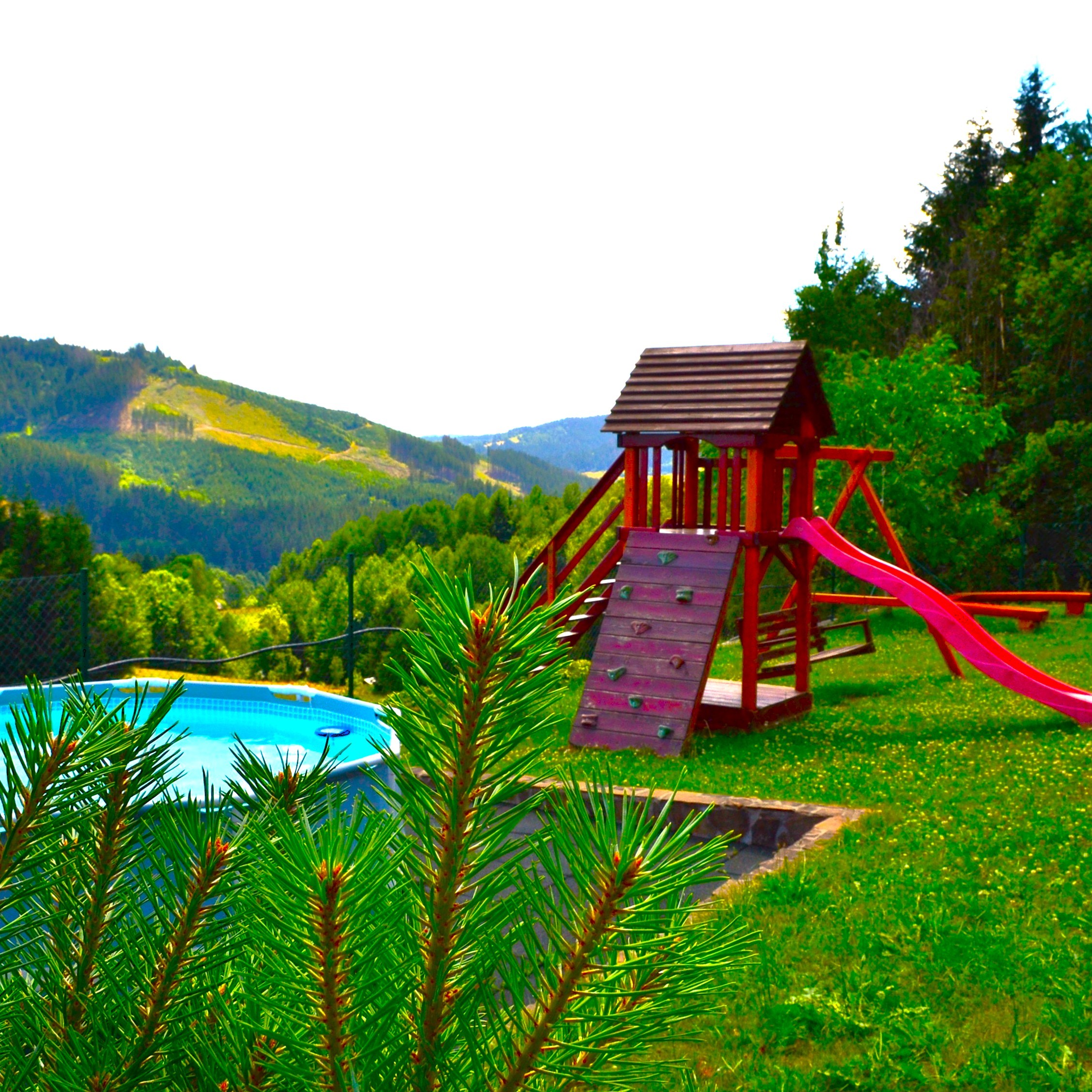 bezen, preliezačky chata Zafír