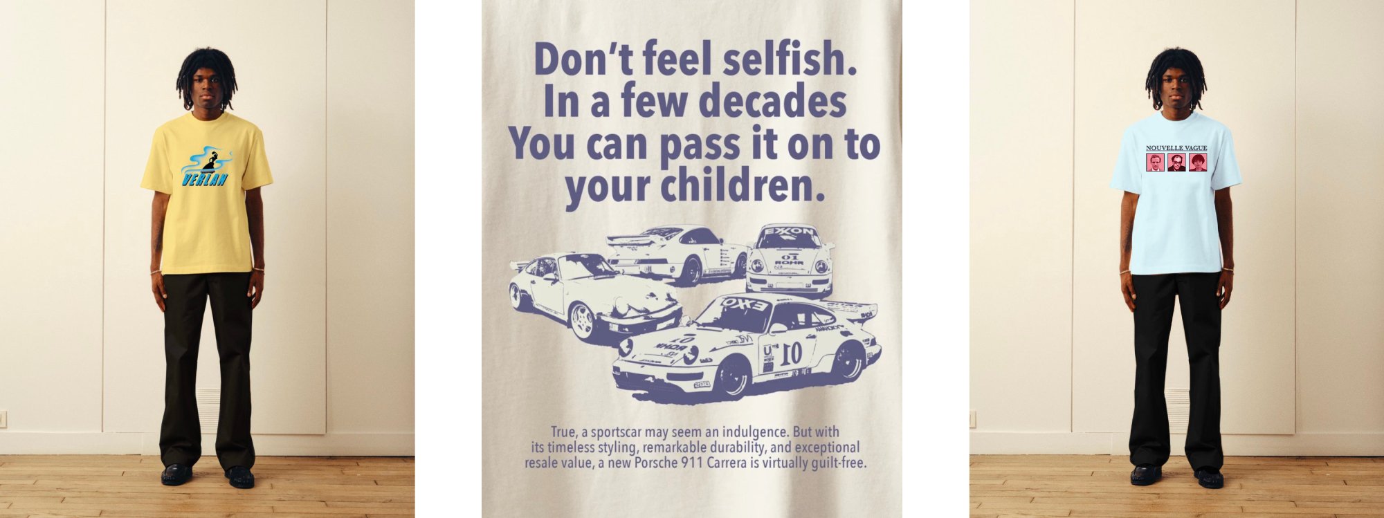  Design arty et touche d’humour sur les t-shirts imprimés de Verlan Paris 