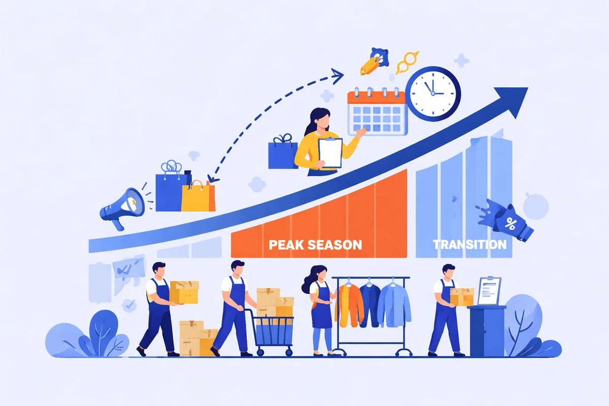 Seasonal retail scheduling