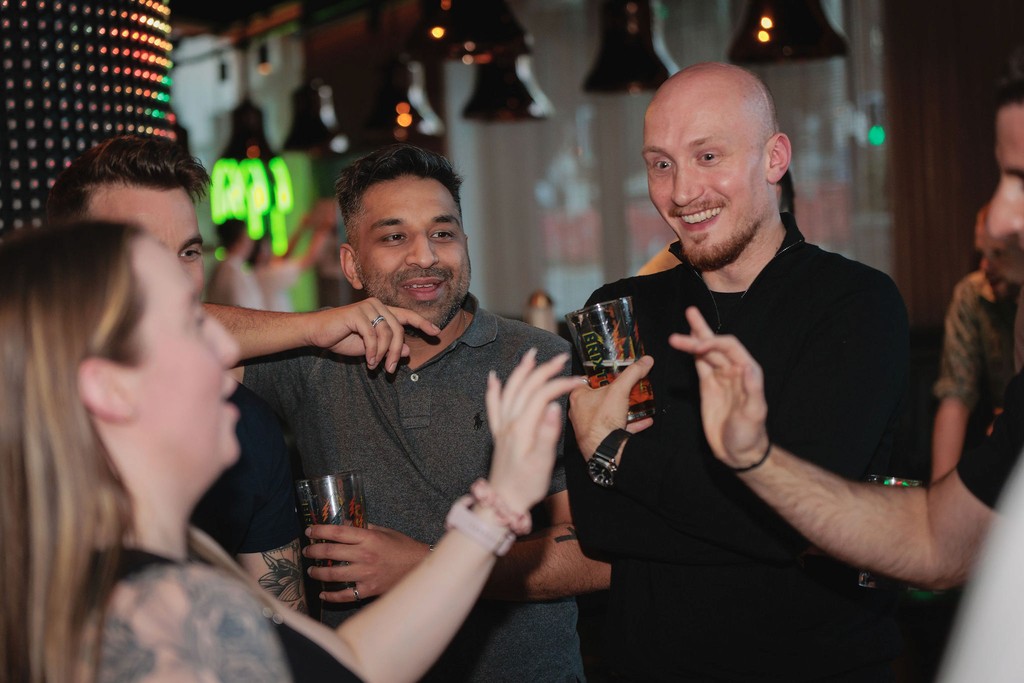 Team-building activities on the lawn