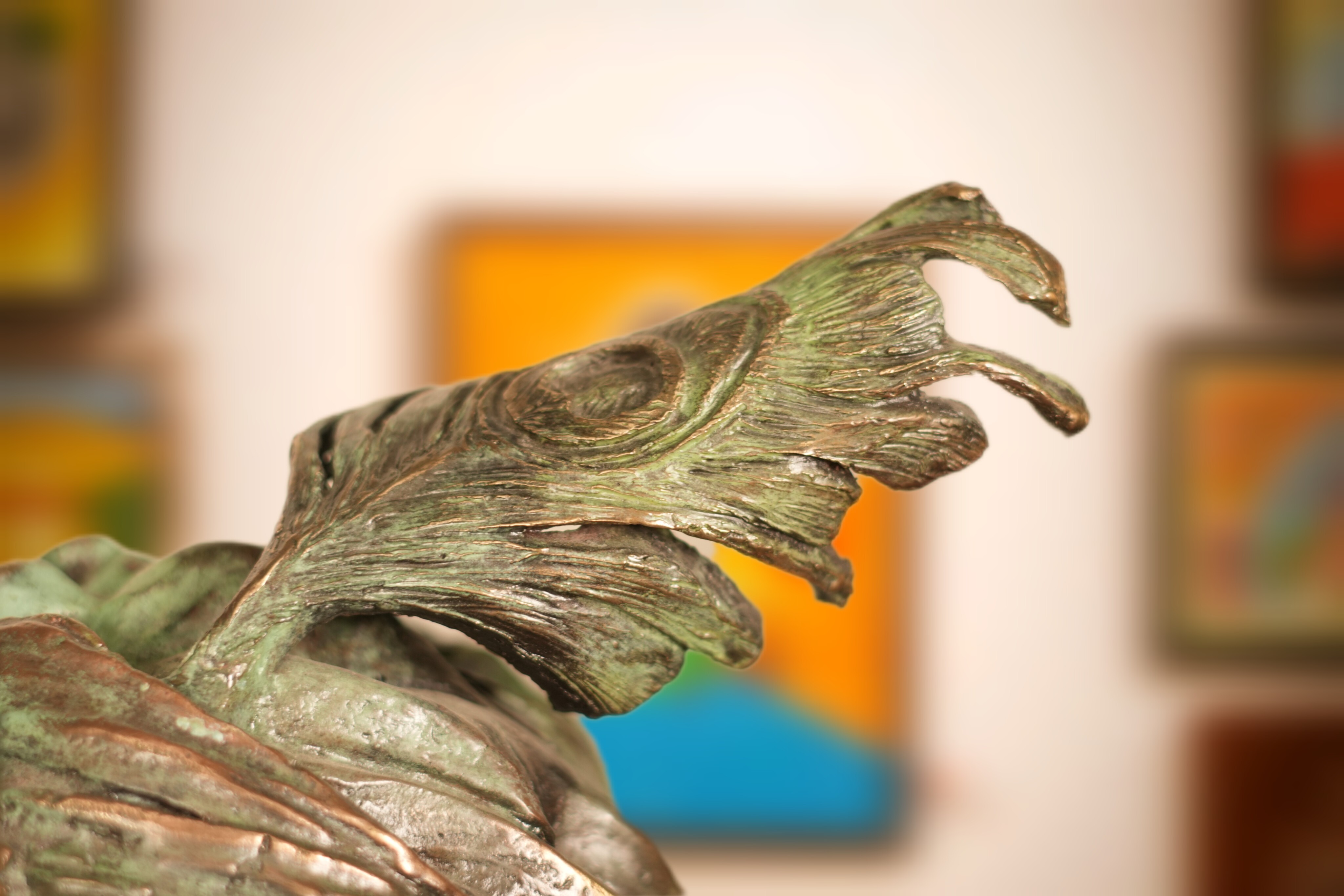 Bronze sculpture of Lord Shri Krishna as child