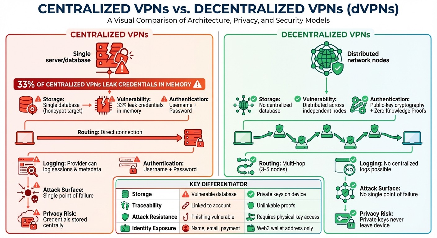 Centralized vs Decentralized VPN Security Architecture Comparison