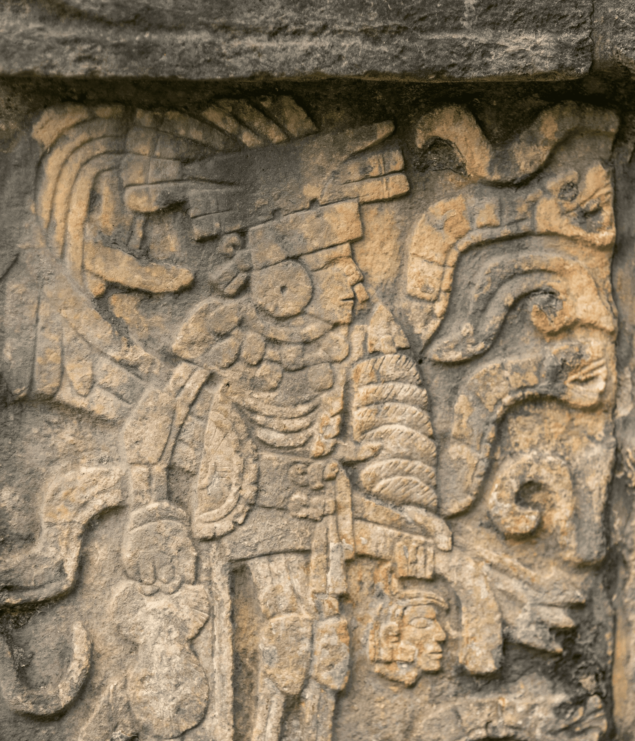 Tropical beach with umbrellas and lounge chairs.