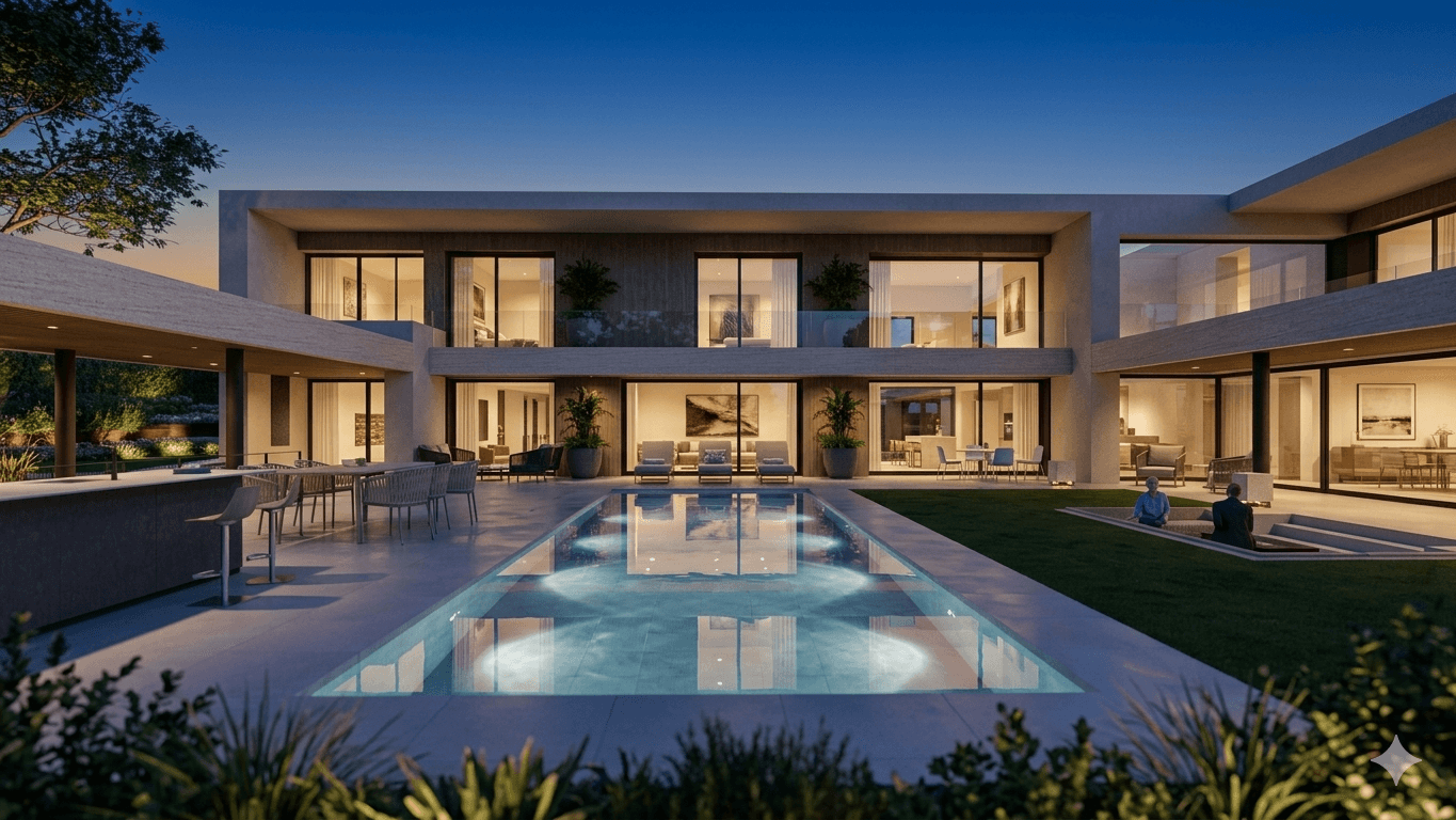 Hill side home
