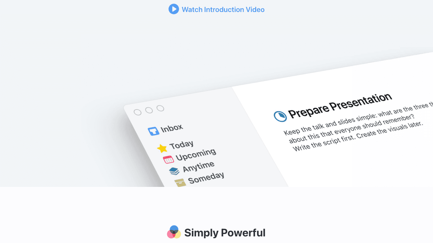 Things 3 website screenshot