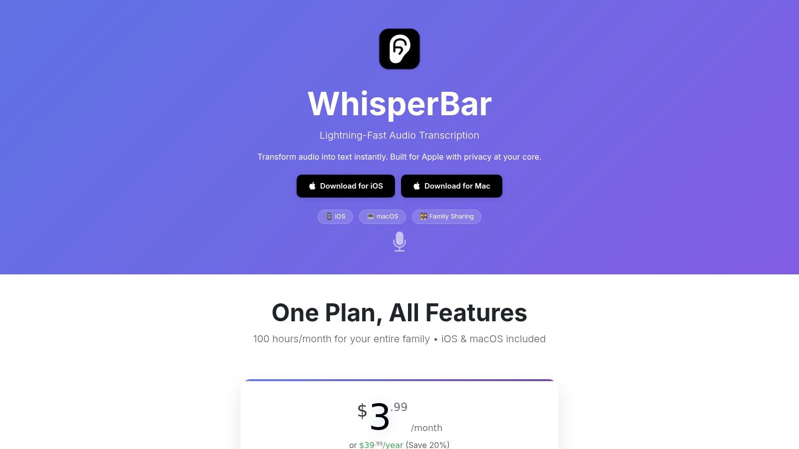 WhisperBar