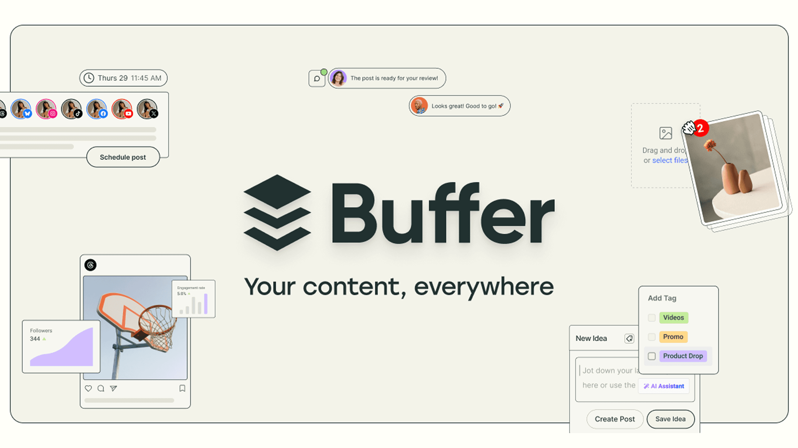 Buffer website image