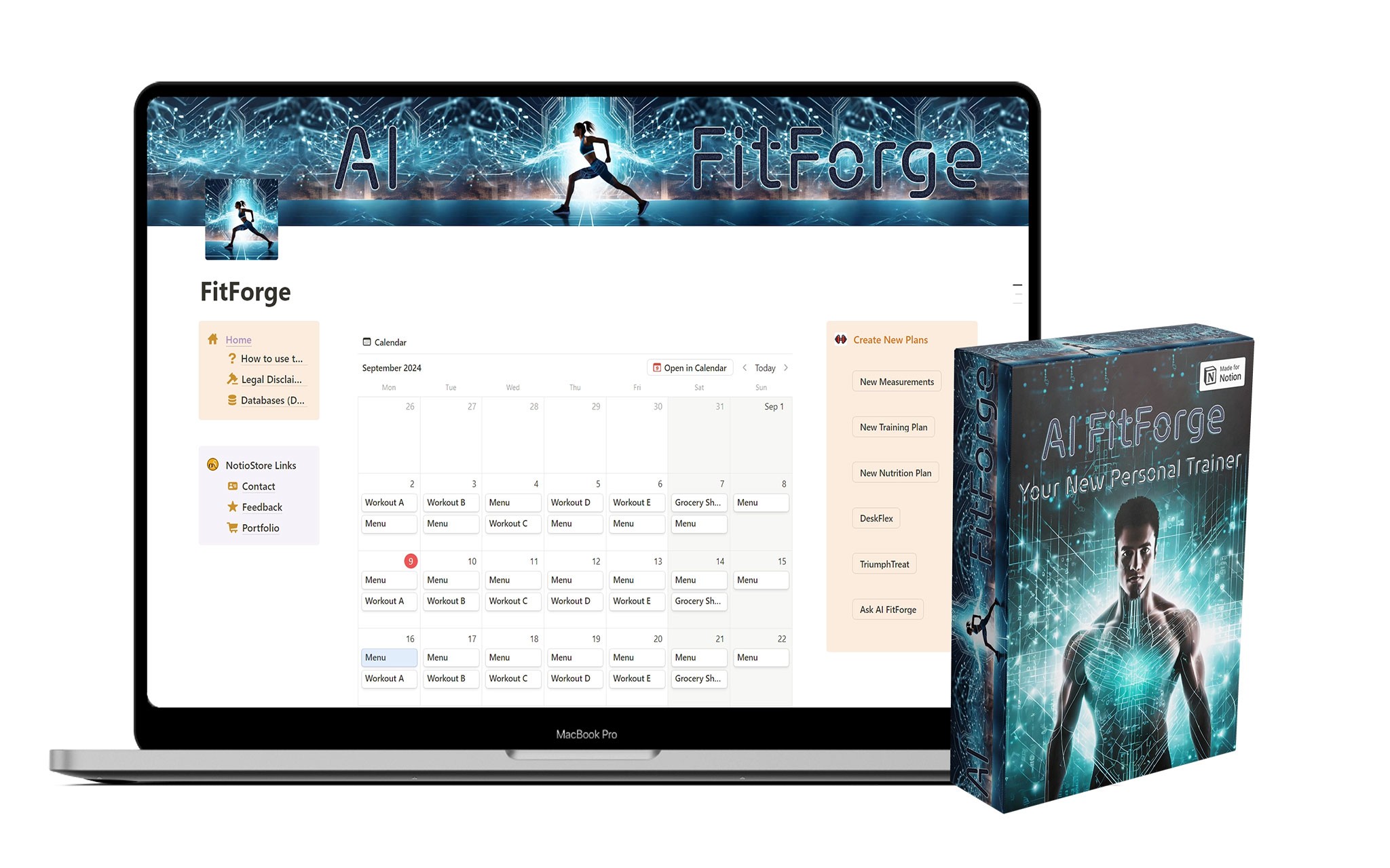 AI FitForge Dashboard Screenshot