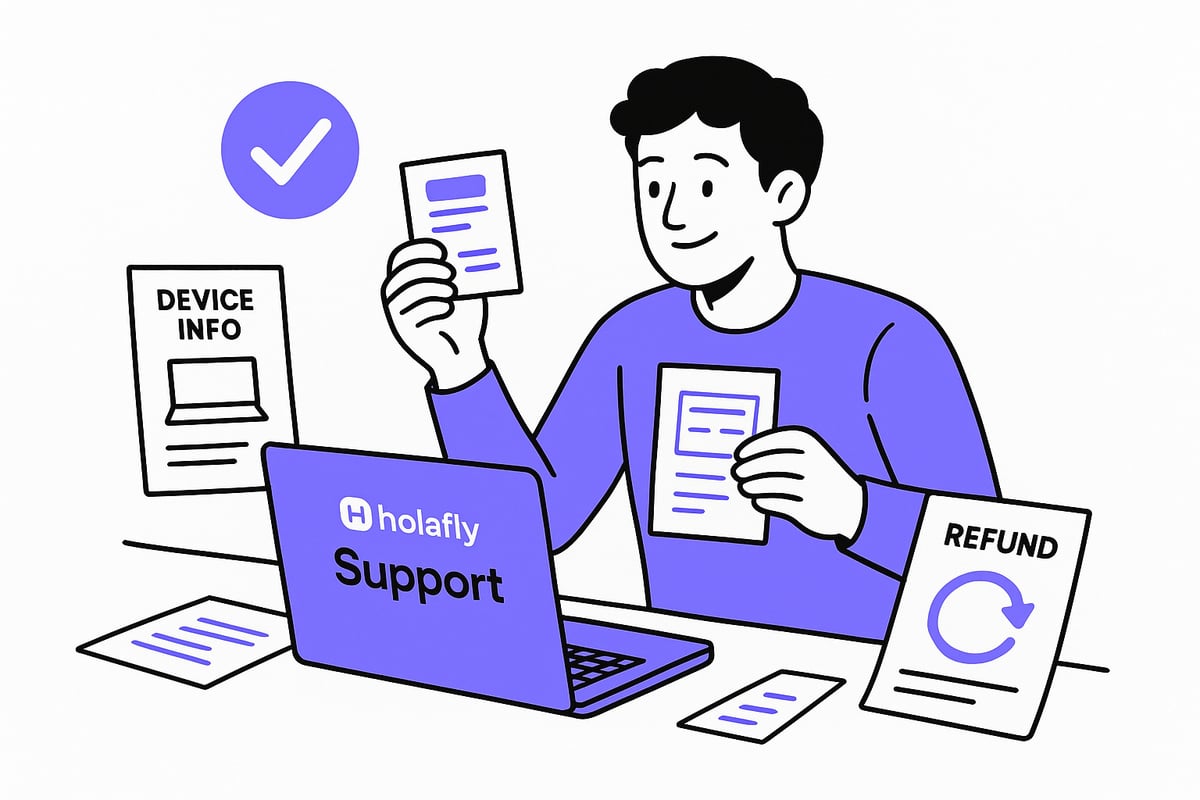 Step-by-Step: How to File a Holafly Refund Claim