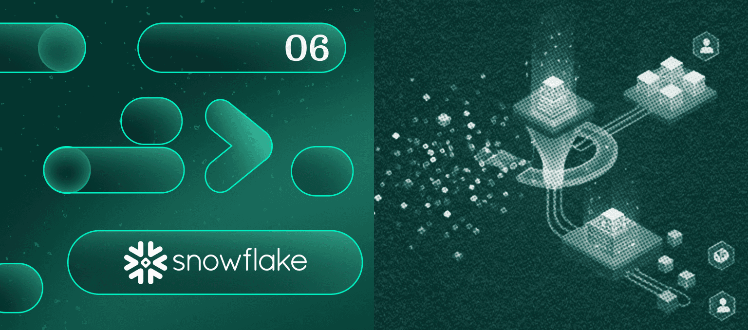 Abstract illustration of a hand managing data on a mobile device, with heart and lung icons representing healthcare marketing automation.