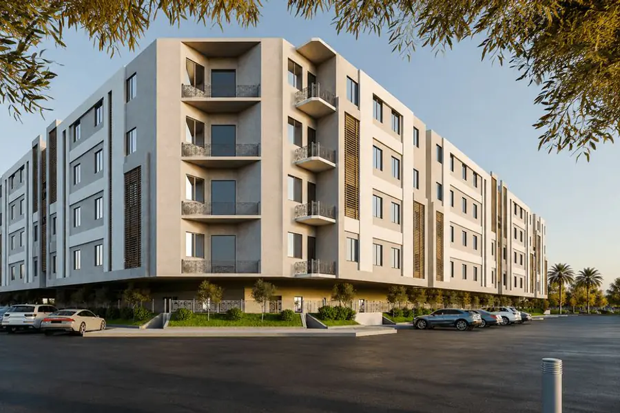 تصميم مجمع صله السكني بحي الدار البيضاء بالرياض: عمارة سكنية تضم 64 شقة — من أعمال أركان العز