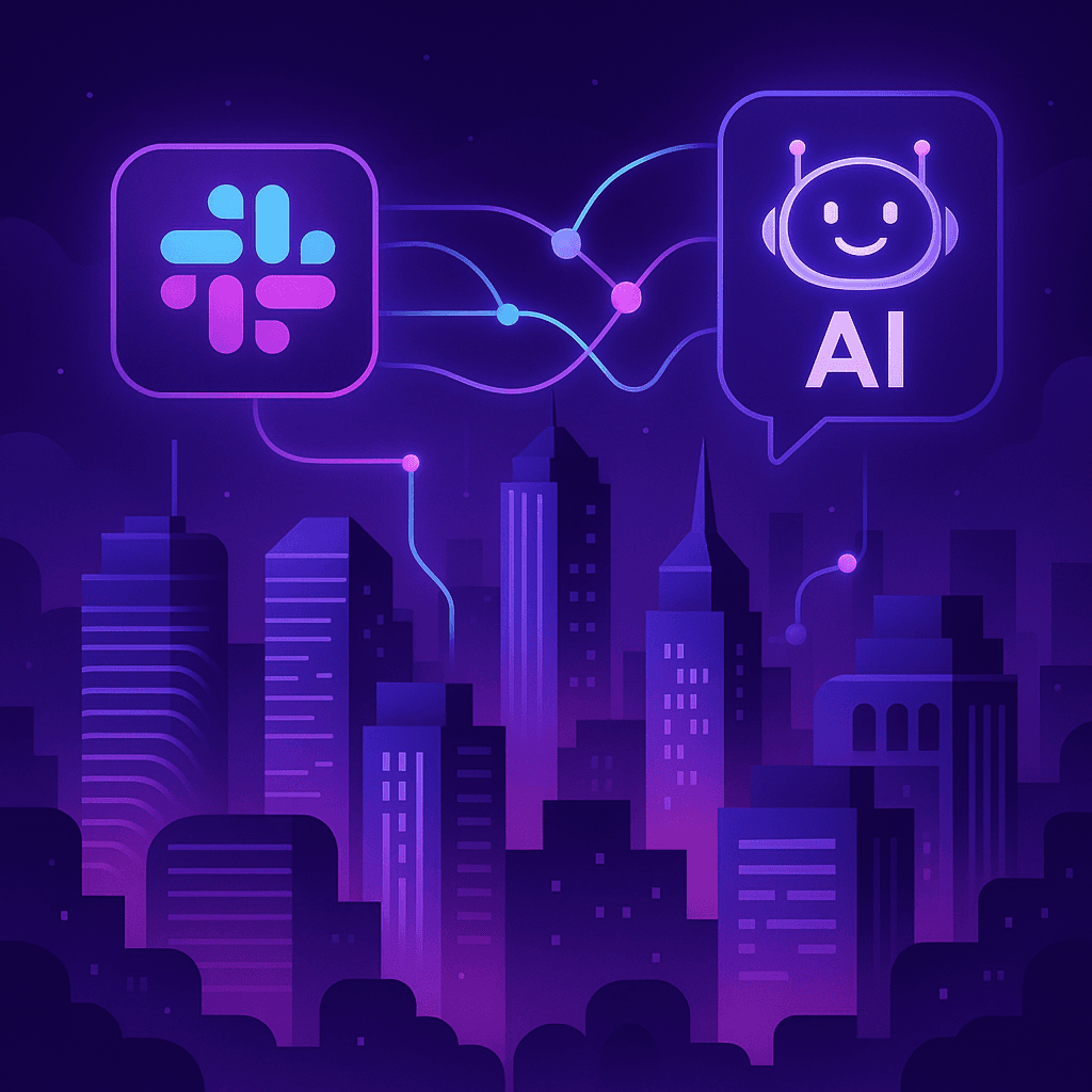 Slack enhanced by AI workflows