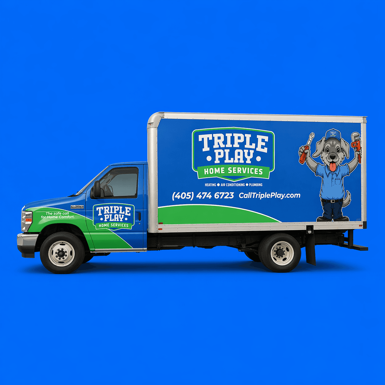 Commercial vehicle wrap installation by Wrapt in Oklahoma City