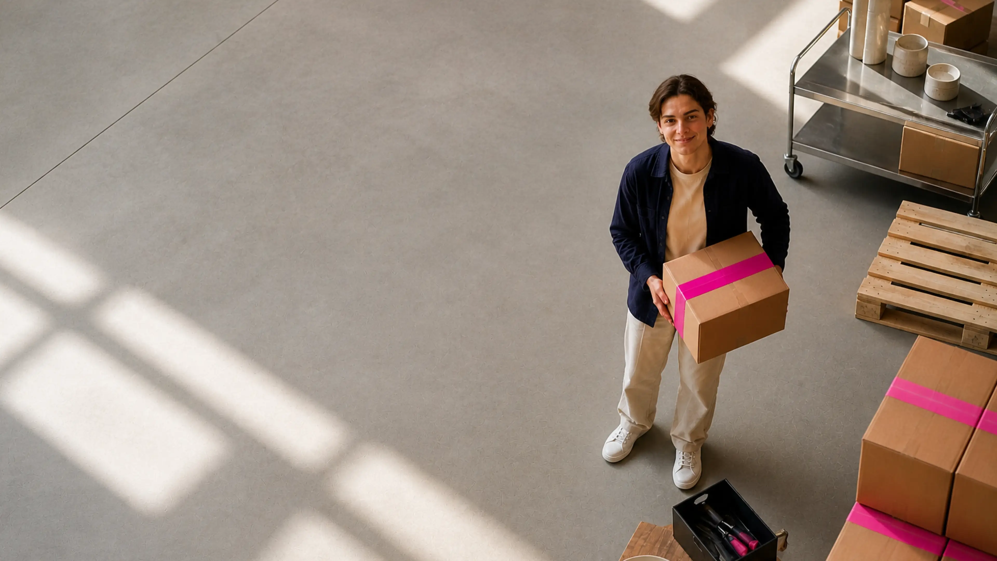 Man holding a box