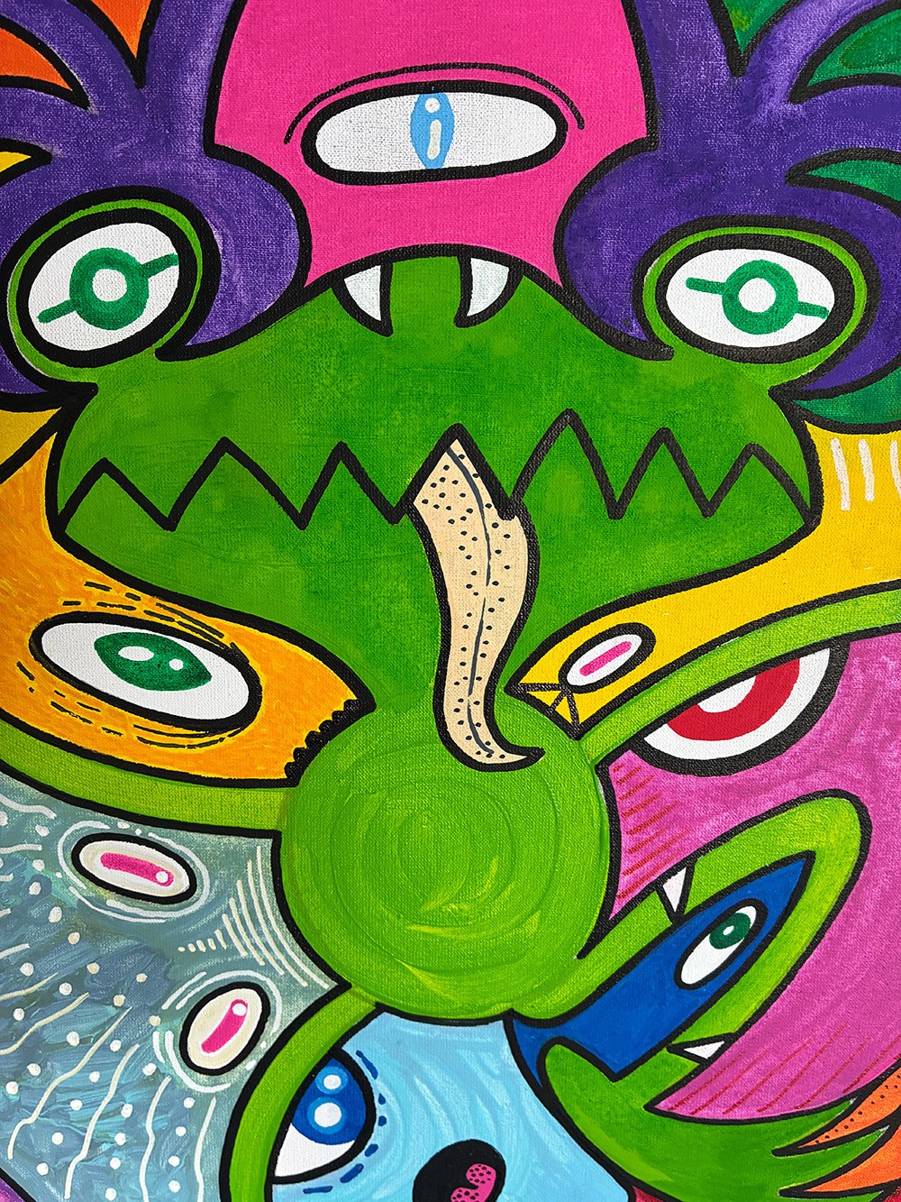 Batcave depth mysteries. Frog detail